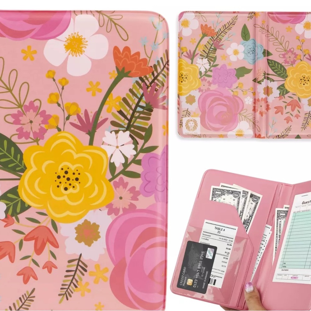 Restaurant Check Presenters - Pink Guest Check Card Holder - Pink